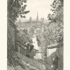Architecture Et Villes<Boutiques de musées Estampe Rouen, Vue prise de la rue Louis Bouillet - Emile-Frédéric Nicolle