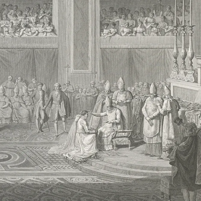 Personnages Et Évènements Historiques<Boutiques de musées Estampe Sacre De Napoléon Les Onctions