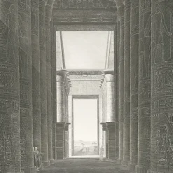 Description De L'Égypte<Boutiques de musées Estampe Thèbes. Karnak. Vue perspective intérieure du palais