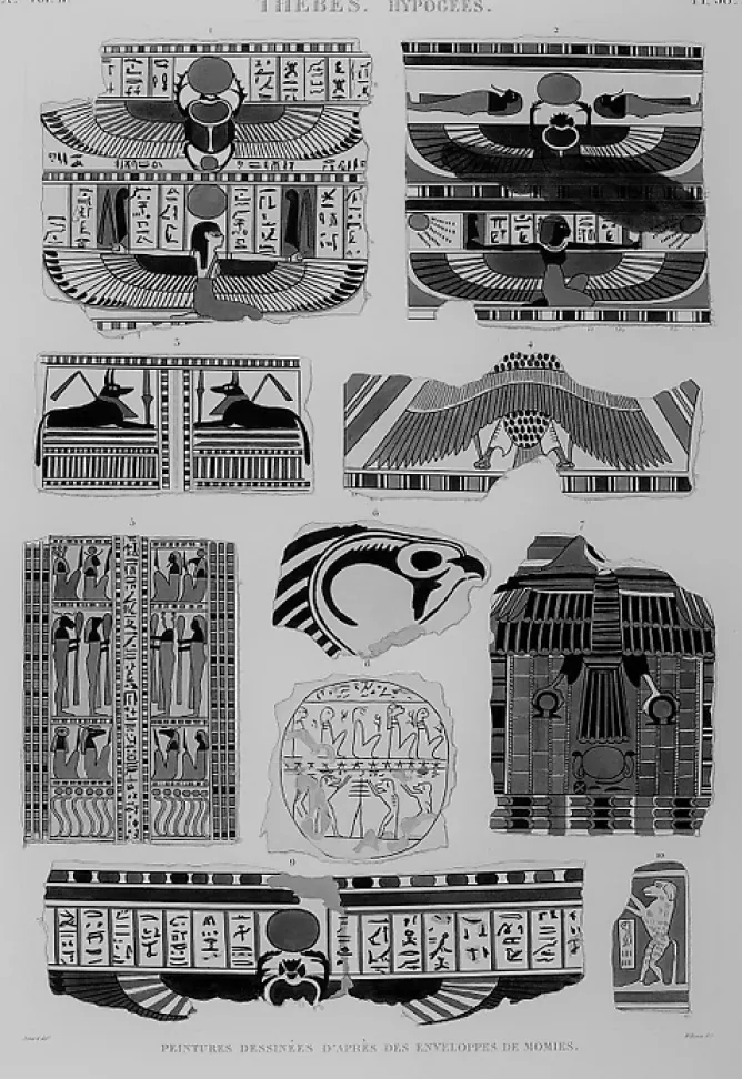 Boutiques de musées Estampe Thèbes (peintures) Clearance