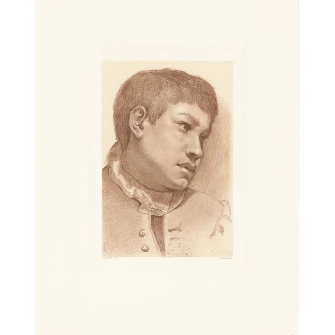 Boutiques de musées Estampe Tête de jeune garçon - Carrache Best