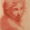 Dessins<Boutiques de musées Estampe Tête de jeune homme - Michelangelo Anselmi