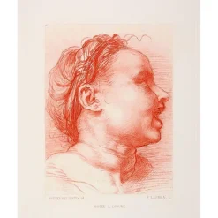 Boutiques de musées Estampe Tête d'enfant souriant, tourné à droite - Andrea del Sarto Outlet
