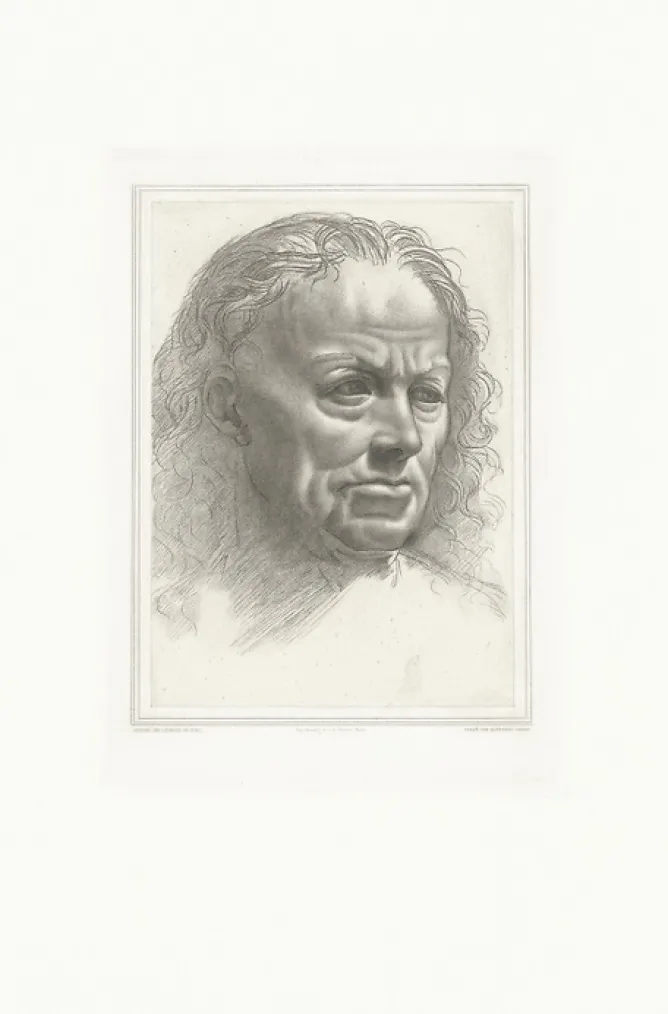 Dessins<Boutiques de musées Estampe Tête de vieillard - Léonard de Vinci
