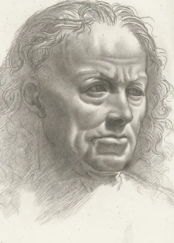 Dessins<Boutiques de musées Estampe Tête de vieillard - Léonard de Vinci
