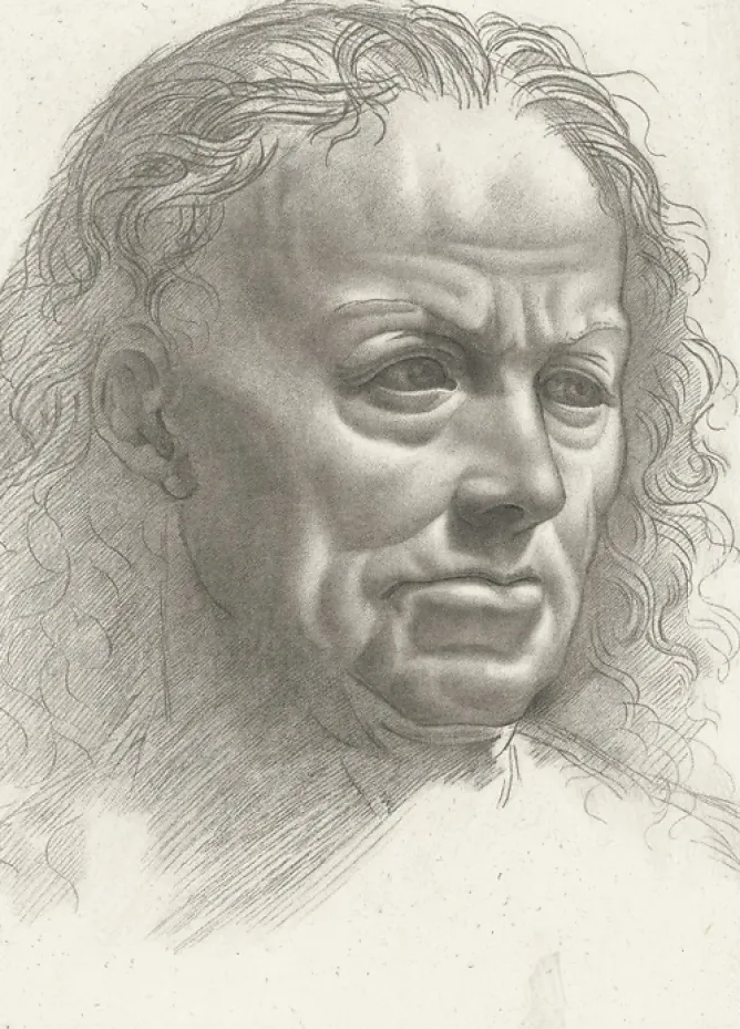 Dessins<Boutiques de musées Estampe Tête de vieillard - Léonard de Vinci
