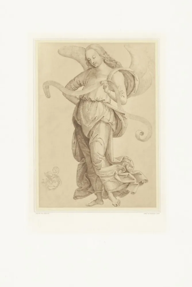 Boutiques de musées Estampe Étude d'ange debout - Le Pérugin Clearance