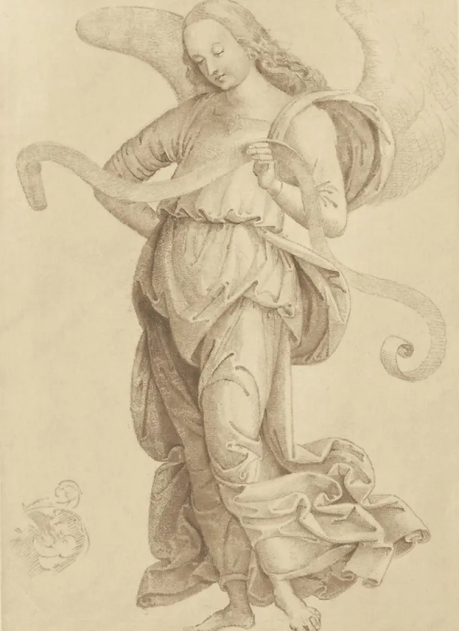 Boutiques de musées Estampe Étude d'ange debout - Le Pérugin Clearance