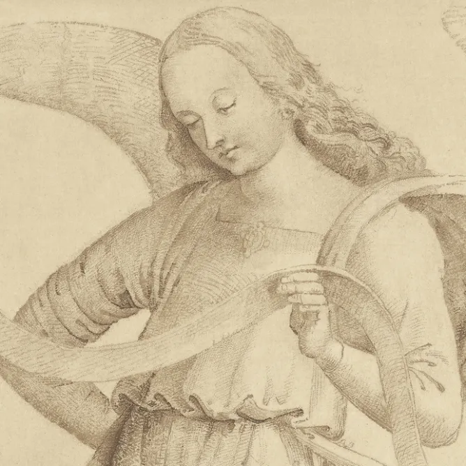 Boutiques de musées Estampe Étude d'ange debout - Le Pérugin Clearance