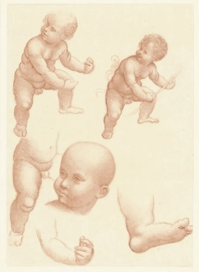 Boutiques de musées Estampe Étude d'enfant - Léonard de Vinci Sale