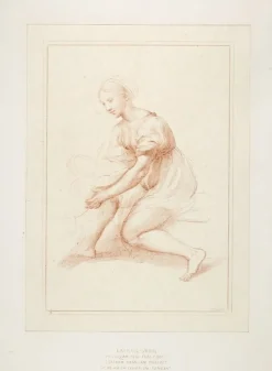 Dessins<Boutiques de musées Estampe Étude de vierge pour la Sainte famille de François 1er - Raphaël