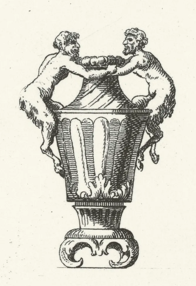 Architecture Et Villes<Boutiques de musées Estampe Vase d'époque Louis XII - Auguste Péquégnot