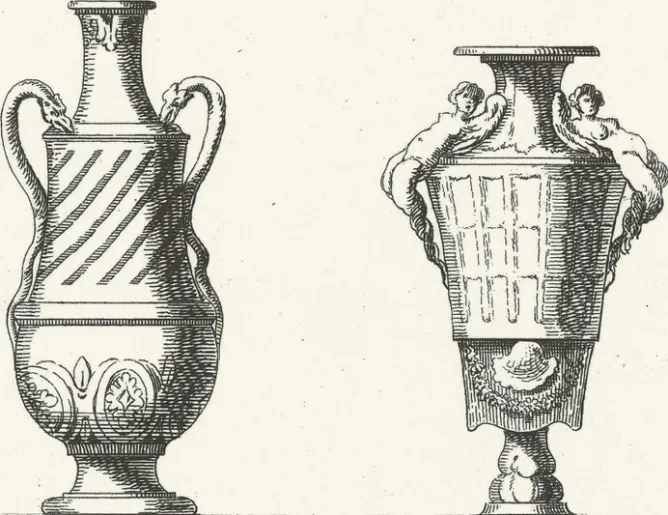 Architecture Et Villes<Boutiques de musées Estampe Vase d'époque Louis XII - Auguste Péquégnot