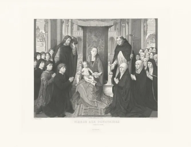 Boutiques de musées Estampe Vierge des donateurs - Hans Memling Hot