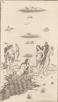 Boutiques de musées Estampe Vénus, carte 43, Le Tarot de Mantegna - Cécile Reims Outlet