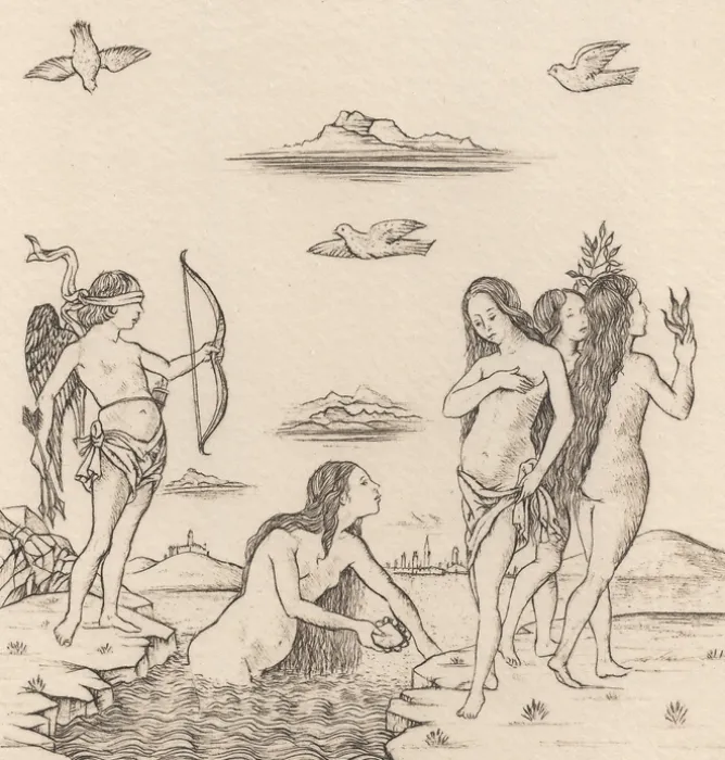 Boutiques de musées Estampe Vénus, carte 43, Le Tarot de Mantegna - Cécile Reims Outlet
