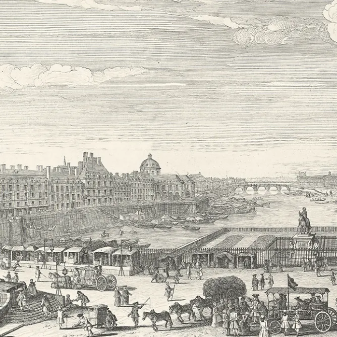 Boutiques de musées Estampe Vue de Paris, prise du milieu du Pont-Neuf New