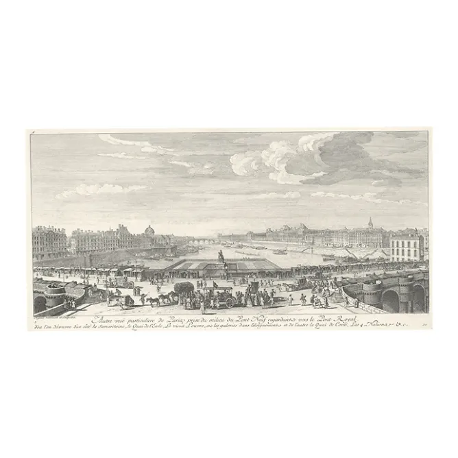 Boutiques de musées Estampe Vue de Paris, prise du milieu du Pont-Neuf New