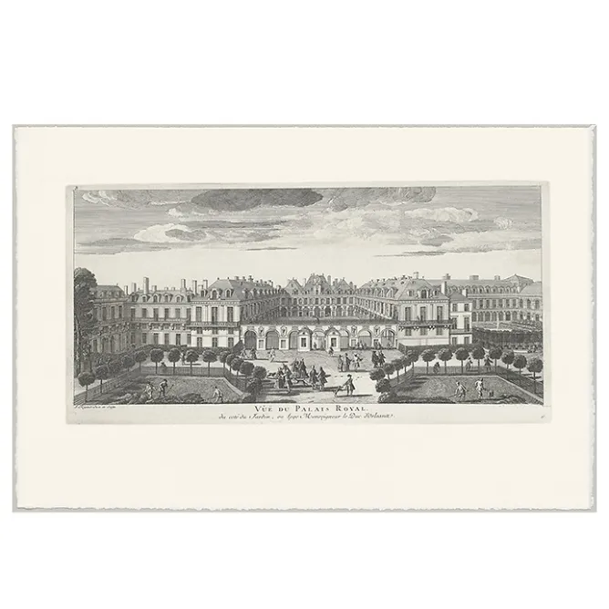Boutiques de musées Estampe vue du Palais-Royal Côté Jardin Best