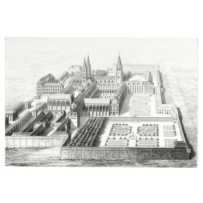 Boutiques de musées Estampe Vue Générale De L'Abbaye Online