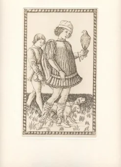 Boutiques de musées Estampe Zintilomo, carte 5, Le Tarot de Mantegna - Cécile Reims Sale