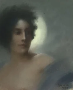 Panneaux Acryliques|Toiles Sans Cadre<Boutiques de musées Etude de femme, ou l'Eclipse, ou Femme au croissant (panneaux acryliques)