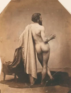 Panneaux Aluminium|Panneaux Acryliques<Boutiques de musées Etude de nu masculin de dos (Edmond Lebel') (panneaux aluminium)