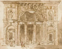 Panneaux Aluminium|Toiles Sur Châssis<Boutiques de musées Façade de palais avec portail monumental (panneaux aluminium)