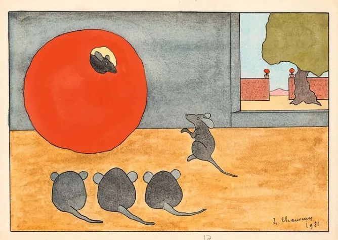 Panneaux Acryliques<Boutiques de musées Fables de La Fontaine, « Le rat qui s'est retiré du monde », 1921 (panneaux acryliques)