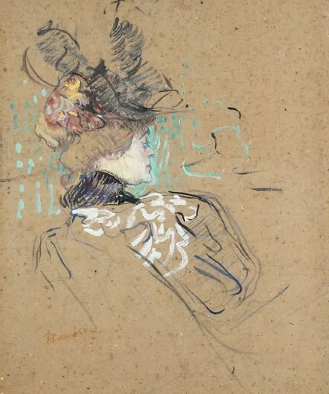 Boutiques de musées Femme de profil (Madame Lucy) (détail), 1896 (panneaux aluminium) Outlet