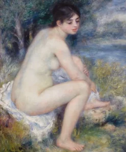 Boutiques de musées Femme nue dans un paysage (affiches d'art encadrées) New