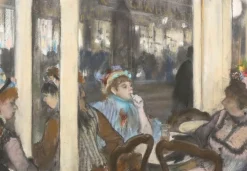 Boutiques de musées Femmes à la terrasse d'un café (panneaux aluminium) New