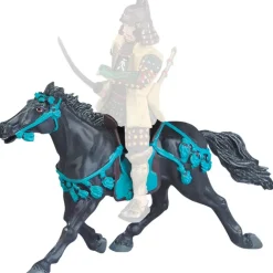 Jouets<Boutiques de musées Figurine Le cheval noir au harnachement bleu