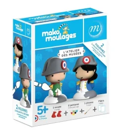 Boutiques de musées 2 Figurines à mouler et à décorer Napoléon et Napoléonette - Mako moulages Best