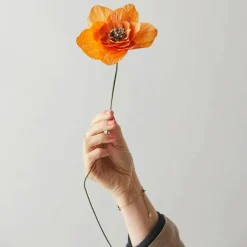 Boutiques de musées Fleur en papier Coquelicot - Orange Clearance