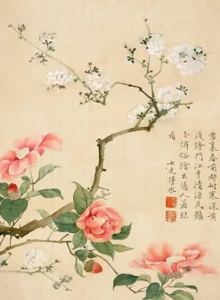 Affiches D'Art Encadrées|Toiles Sans Cadre<Boutiques de musées Fleurs et insectes, dynastie Qing (affiches d'art encadrées)