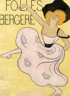 Toiles Sur Châssis|Panneaux Acryliques<Boutiques de musées Folies Bergères : maquette définitive de l'affiche de 1900 (toiles sur châssis)