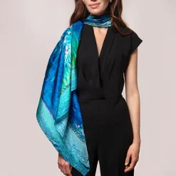 Boutiques de musées Foulard Nymphéas - Reflets verts Hot