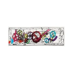 Foulards, Étoles, Châles<Boutiques de musées Foulard Requiem pour une feuille morte Jean Tinguely 42x140cm