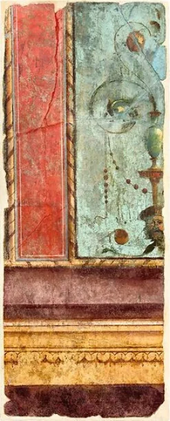 Toiles Encadrées|Toiles Sans Cadre<Boutiques de musées Fragment de fresque du Deuxième style (toiles encadrées)