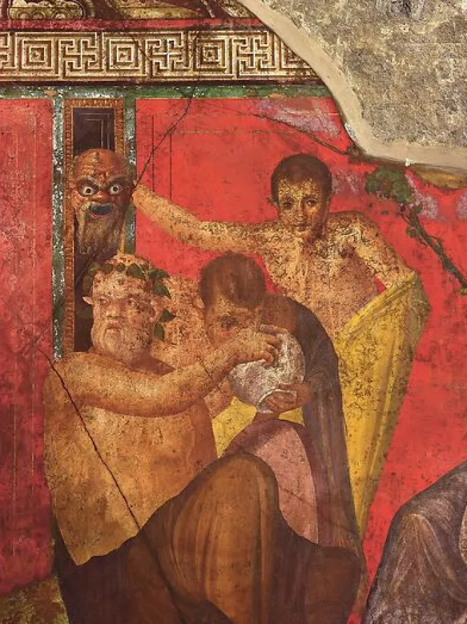 Panneaux Aluminium|Toiles Sur Châssis<Boutiques de musées Fresque représentant une scène d'initiation aux mystères de Dionysos (détail) (panneaux aluminium)