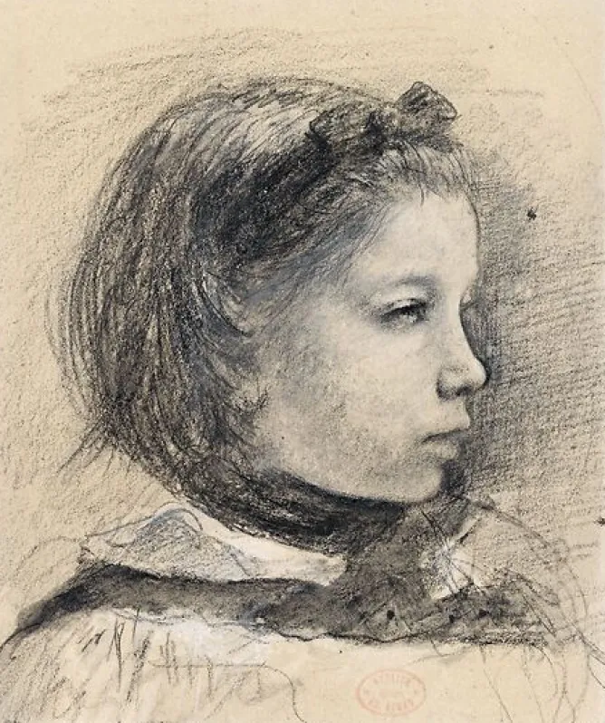 Boutiques de musées Giulia Bellelli, étude pour Portrait de famille, dit aussi La Famille Bellelli (toiles encadrées) Sale