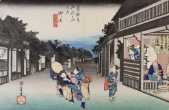 Boutiques de musées Goyû, femmes accostant les voyageurs (panneaux aluminium) Hot