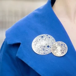 Broches<Boutiques de musées Grande broche magnétique Lunar - Métal argenté