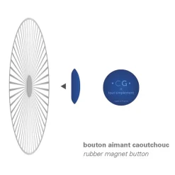 Boutiques de musées Grande broche Solar - Argentée Discount