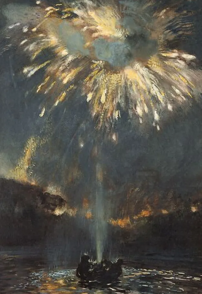Panneaux Aluminium|Toiles Sur Châssis<Boutiques de musées Grand jet d'eau et feu d'artifice (panneaux aluminium)