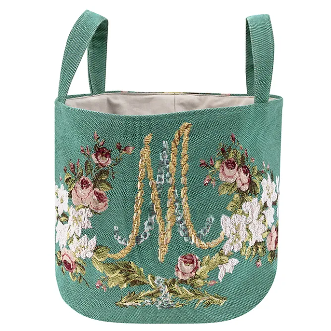Boutiques de musées Grand panier Tapisserie Marie Antoinette - 25 x 43 cm Outlet
