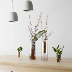 Boutiques de musées Grand vase réversible Gris/orange - Block Design Online