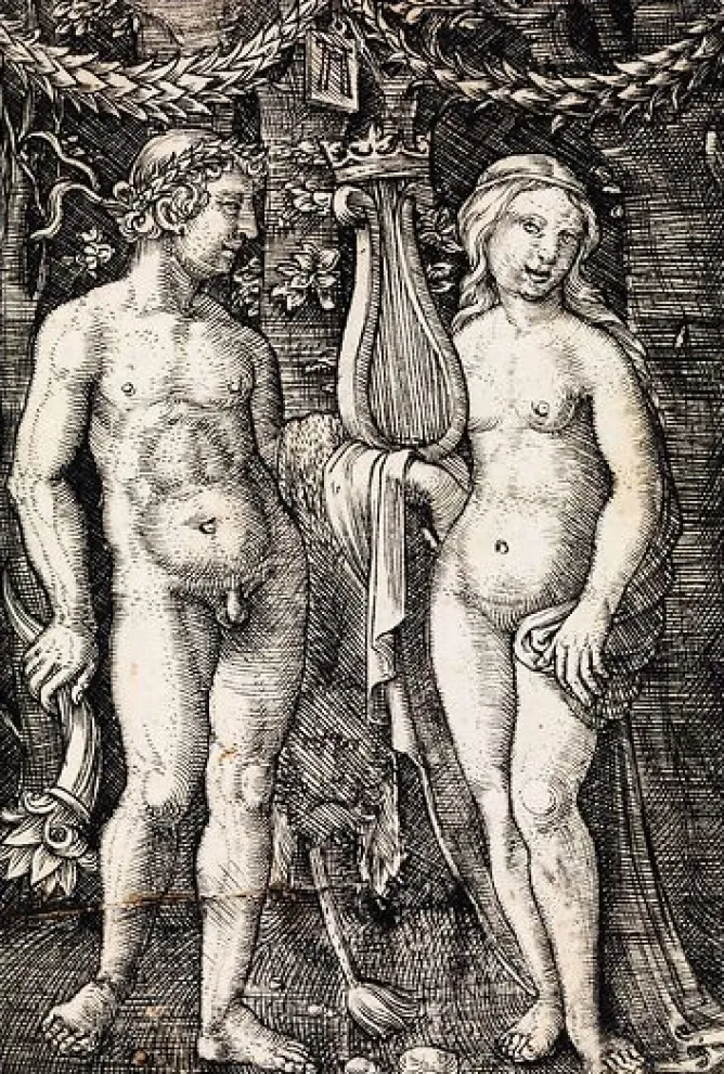Boutiques de musées Hercule et une Muse (toiles encadrées) New