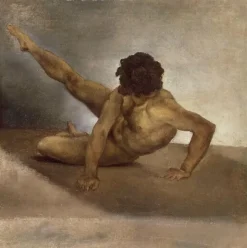 Toiles Encadrées|Toiles Sur Châssis<Boutiques de musées Homme nu renversé sur le sol (toiles encadrées)